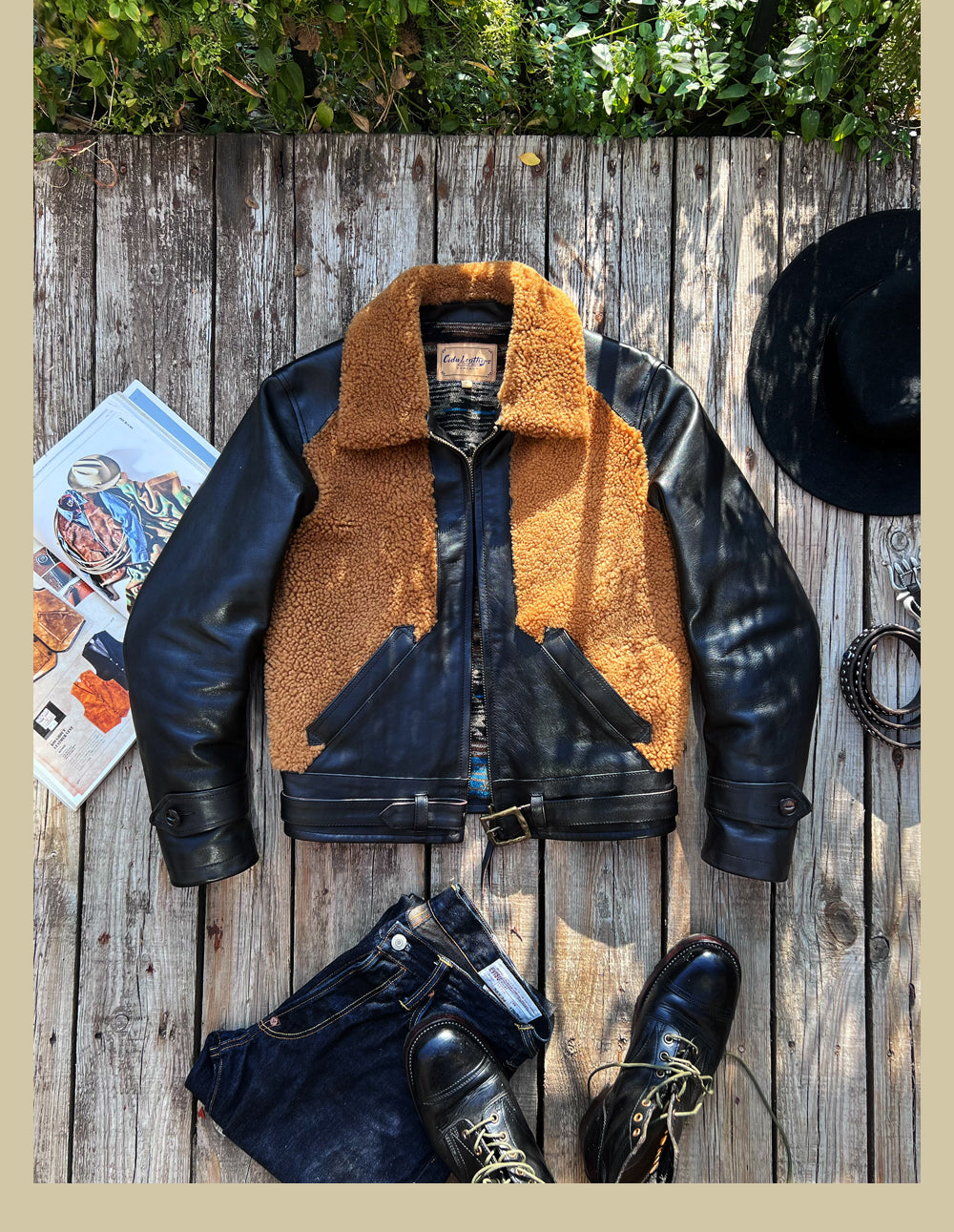 1930's ヴィンテージ復刻 ホースハイド GRIZZLY JACKET 熊ジャン