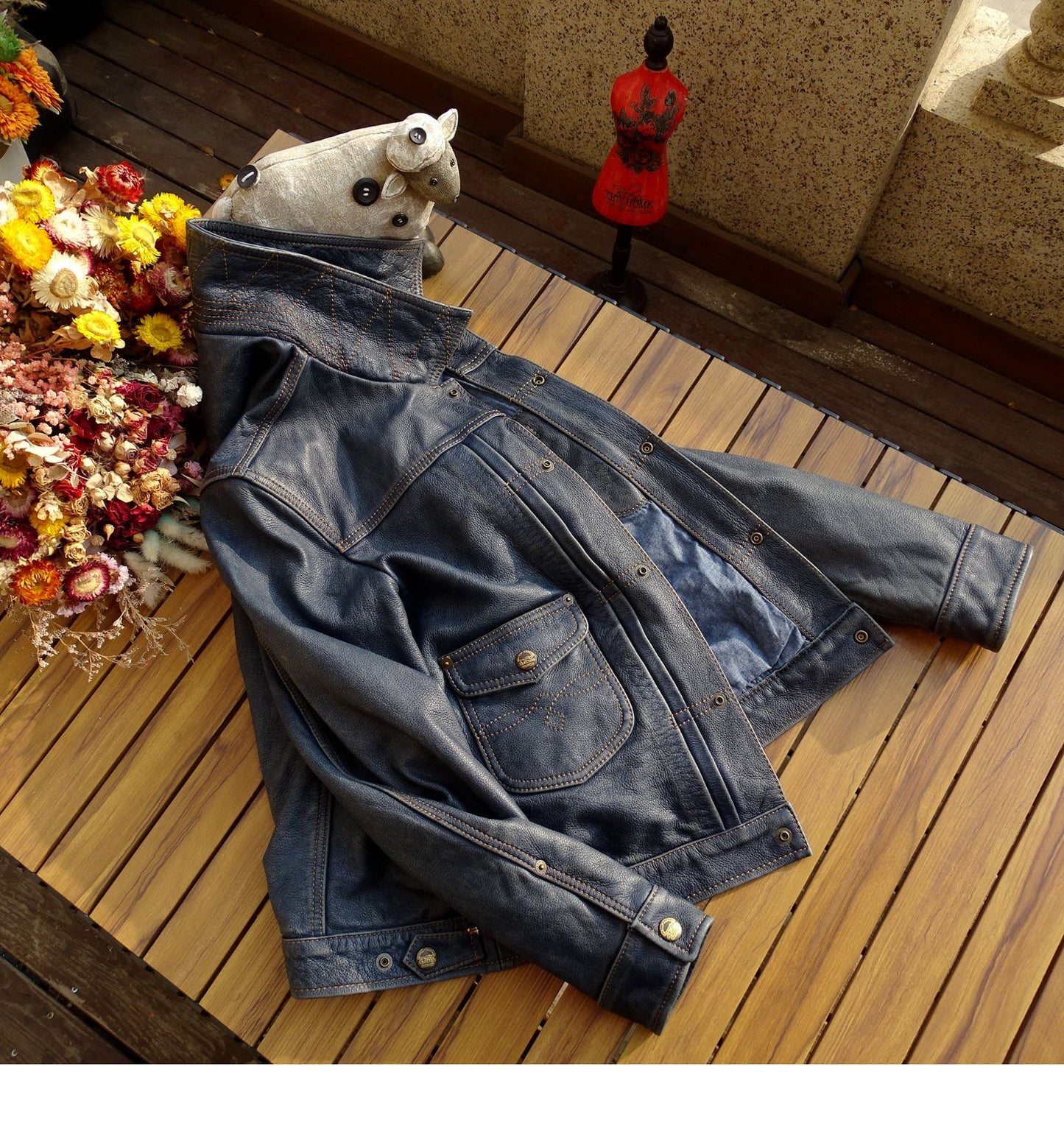 ☆ヴィンテージ2nd型 507復刻 ウエスタンステッチ カーフレザーショートジャケット☆S~5XL