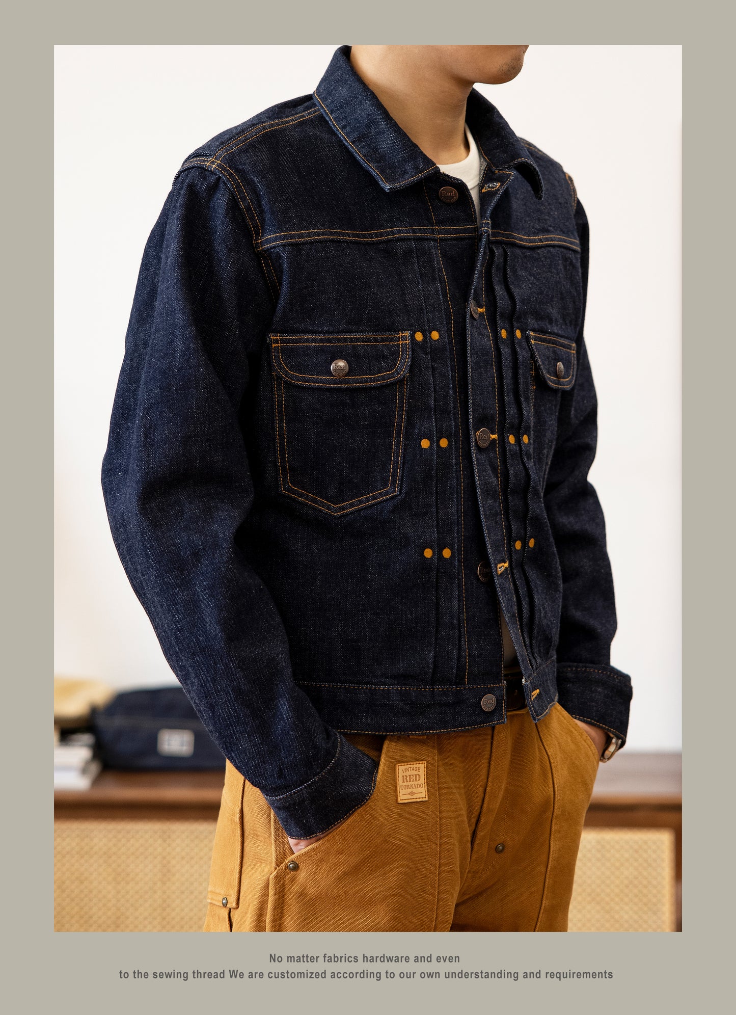 ★40sヴィンテージ復刻 11MJ 18オンス セルビッチ¥デニムジャケット★S~3XL