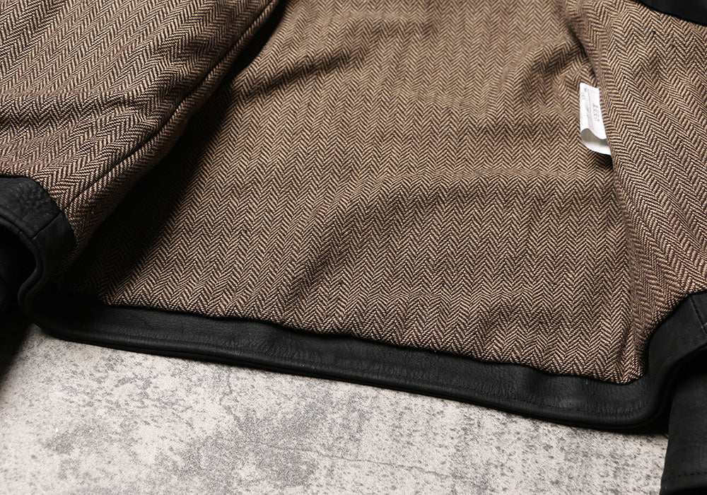 1930’s 復刻型ヴィンテージ加工 カウレザー シングルライダース ジャケット M~5XL