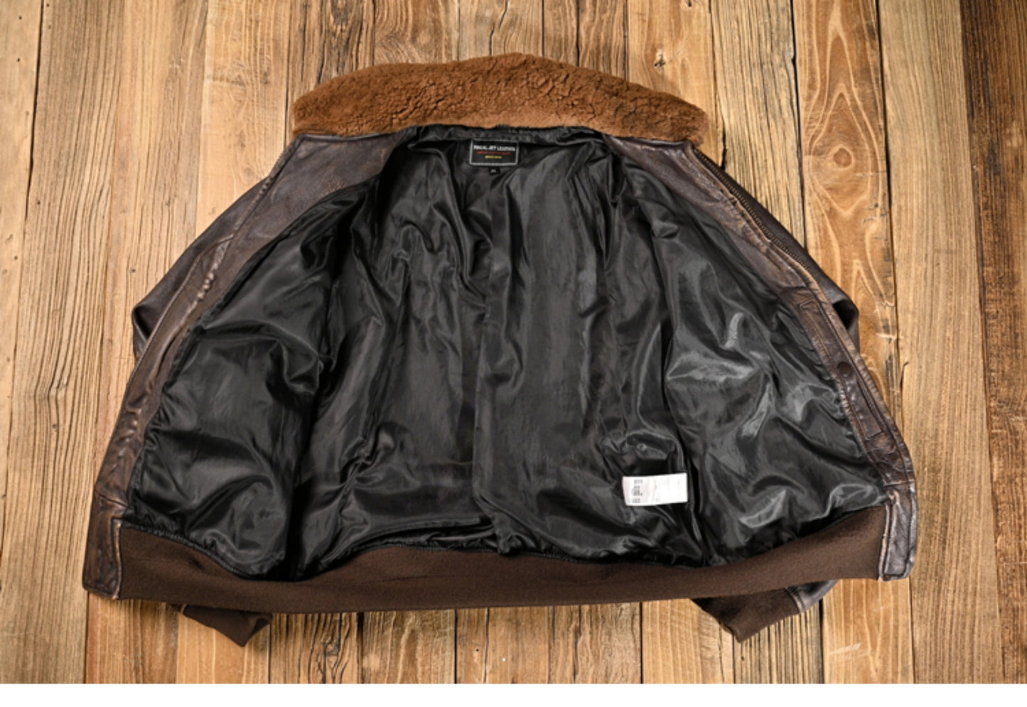 絶妙なヴィンテージ加工★ゴートレザーG-1 フライトジャケット★M~2XL