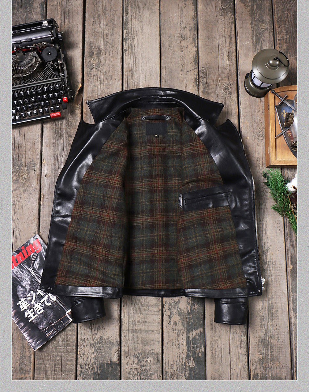 ヴィンテージ50s 復刻 カウレザー ダブルライダースジャケットS~4XL
