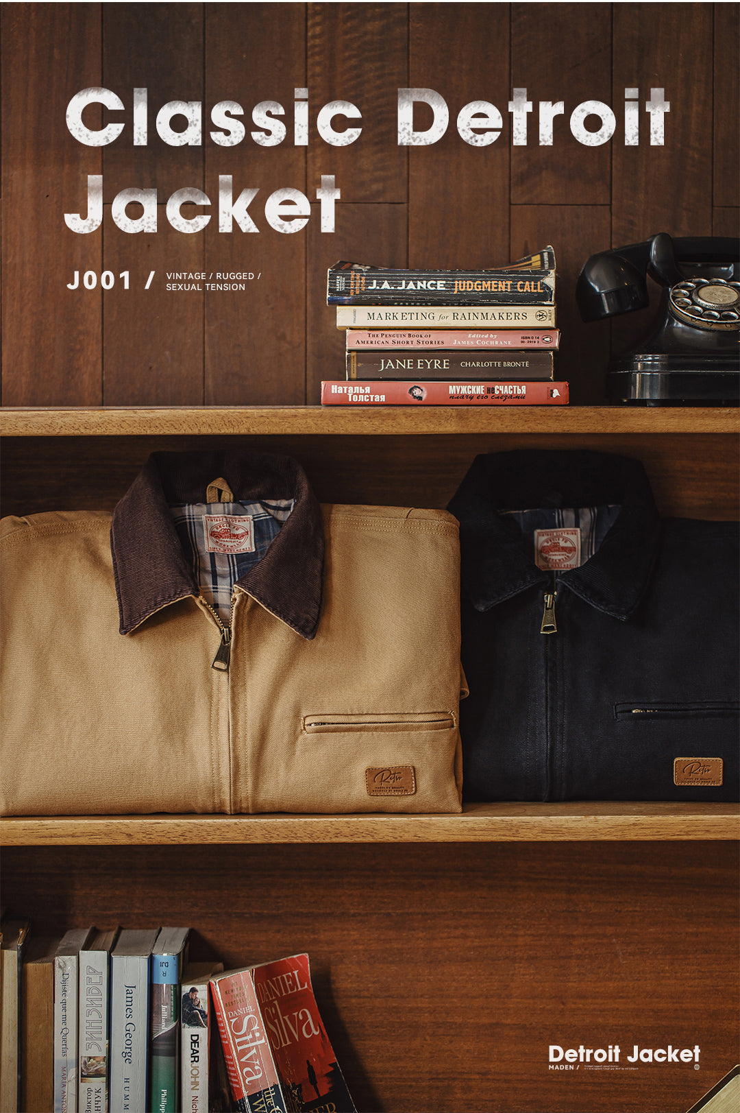 ▲ヴィンテージ J001復刻 キャンバスコットン デトロイトジャケット▼S~3XL