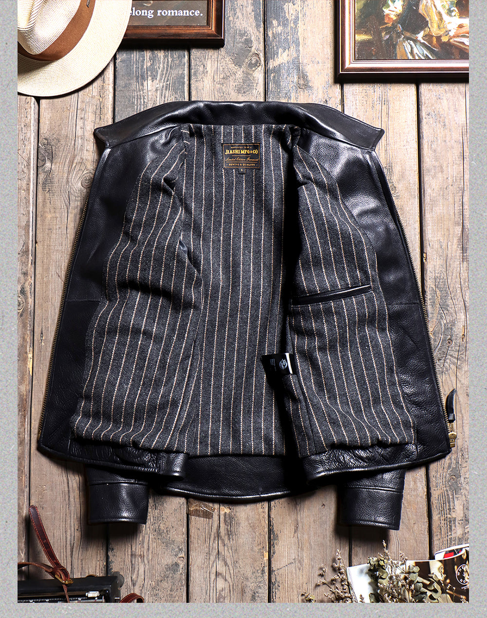 1.5mmアメリカ産カウレザー使用 シングルライダース ジャケット S~4XL