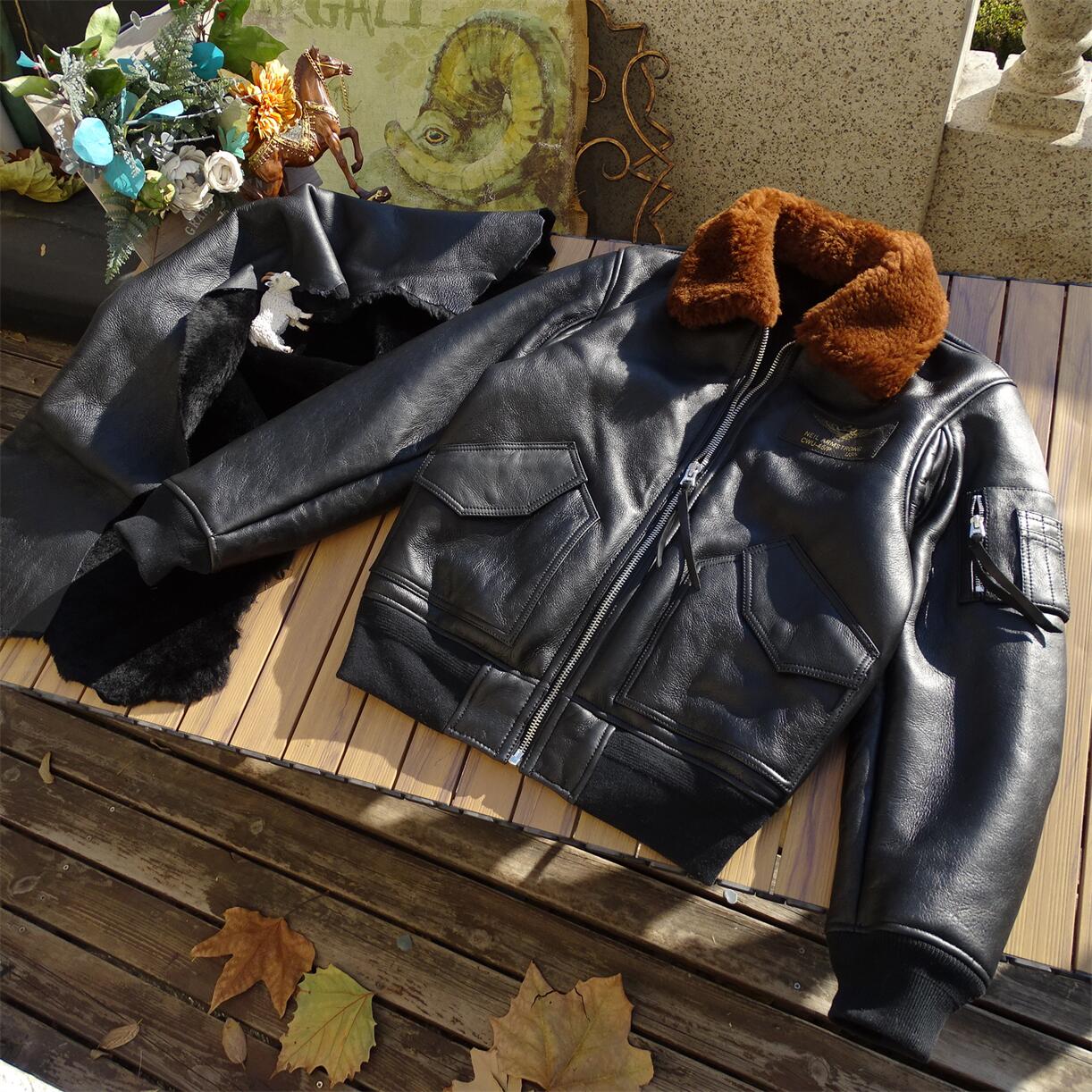 昨シーズン売り切りSALE★ムートンCWU-45P フライトジャケット★S~4XL