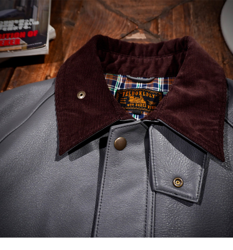 ▲細部のディテールまで完璧な拘り▲ドイツ産カウレザー ジャケット▼S~4XL