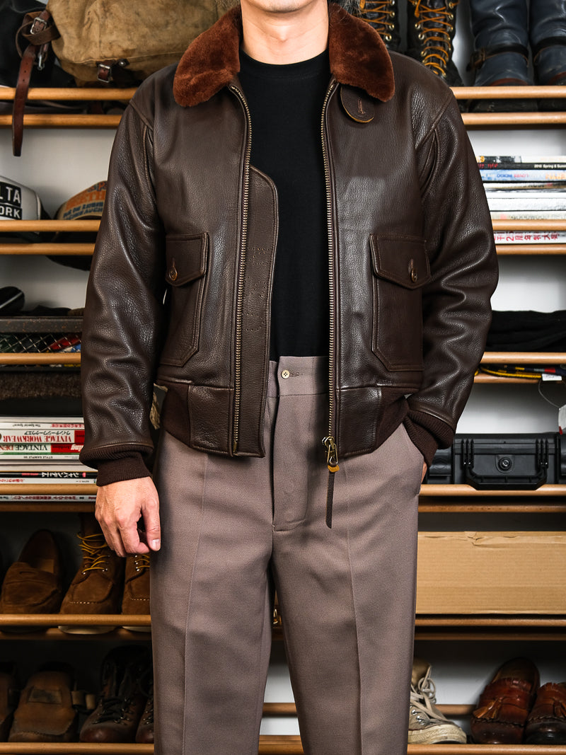 △ヴィンテージ復刻 ゴートレザー G-1ジャケット▽S~3XL