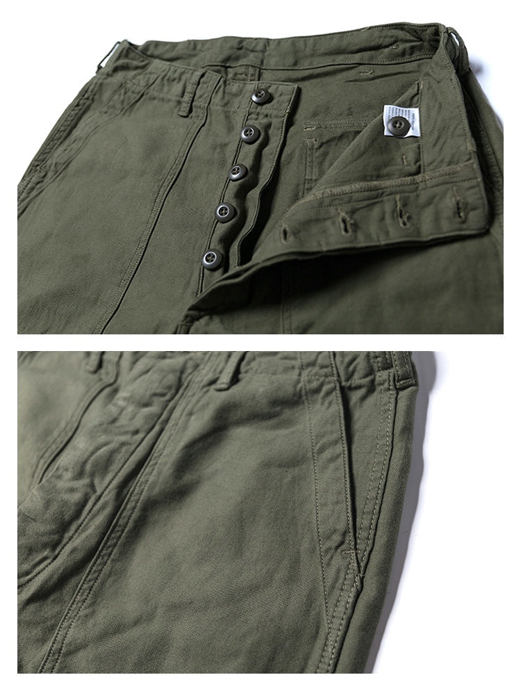 ◇US ARMY OG107復刻 10.5OZ サテンコットン ベーカーパンツ◇XS~2XL