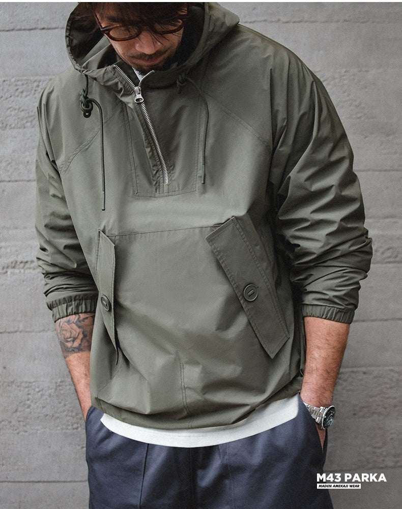 △US NAVY復刻デッキパーカーモデル プルオーバー アノラック▽S~2XL