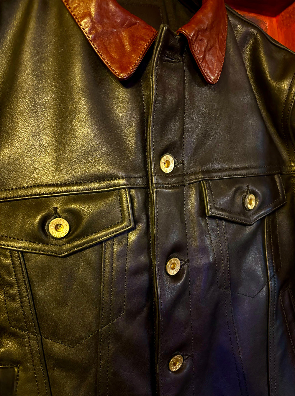 ★3rd型 507XX復刻モデル 植物タンニン鞣しカウレザージャケット★ M~3XL