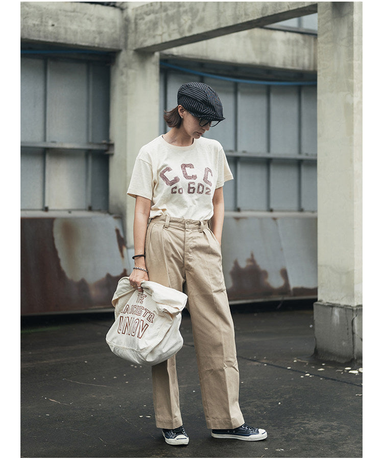 2色展開◆CCCプリズナー 染み込みプリントTシャツ◆XS~3XL