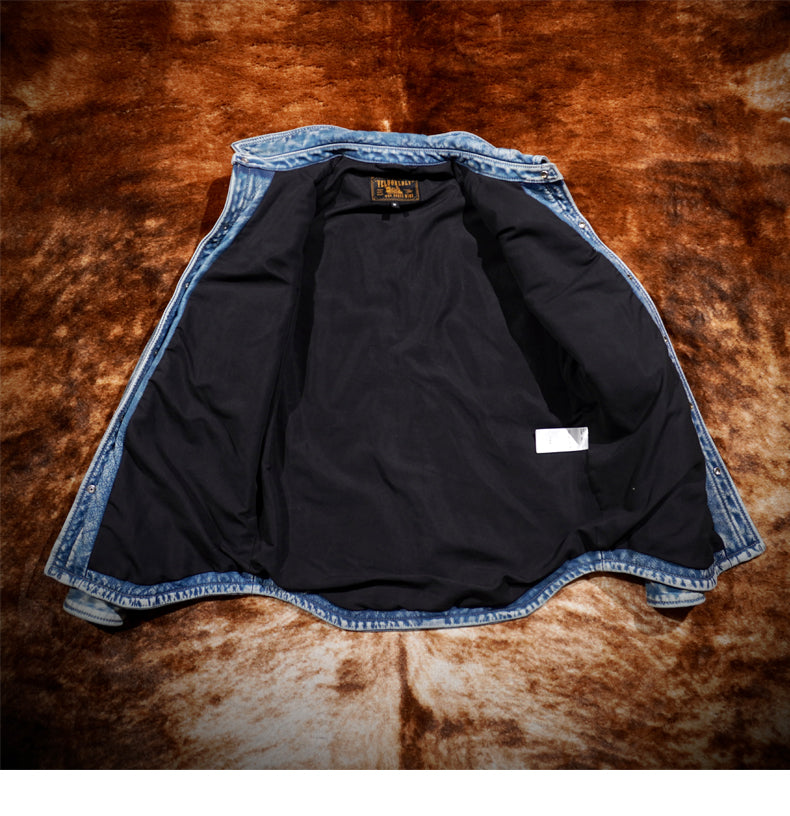ヘビーウォッシュ加工★カウレザーウエスタンシャツ★S~3XL