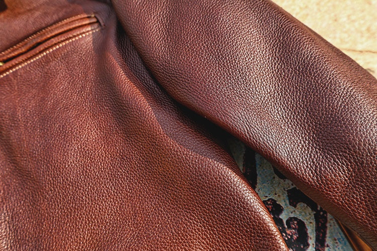 ◇30’S ヴィンテージ復刻 1.8㎜ カウレザー シングルライダースジャケット◇M~5XL