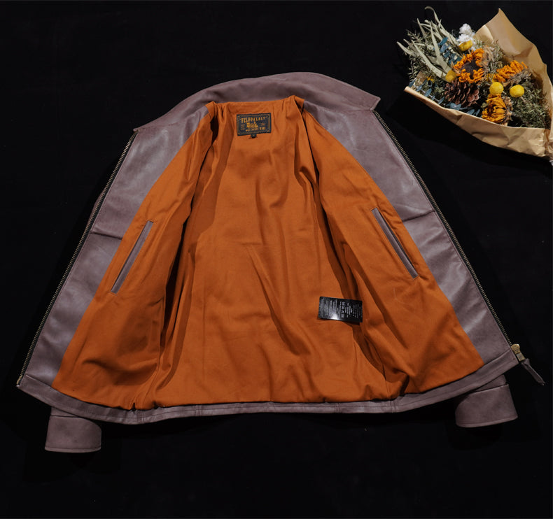 1940's VINTAGE復刻 植物タンニン鞣し 日本製カーフレザー 使用 スポーツジャケット S~3XL