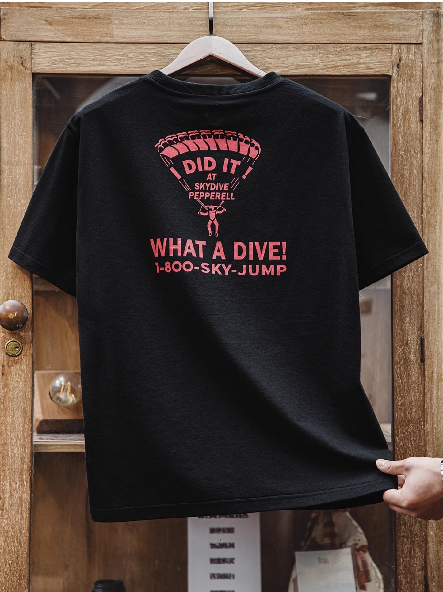 ◆SKYDIVINGプリントTシャツ◆S~3XL