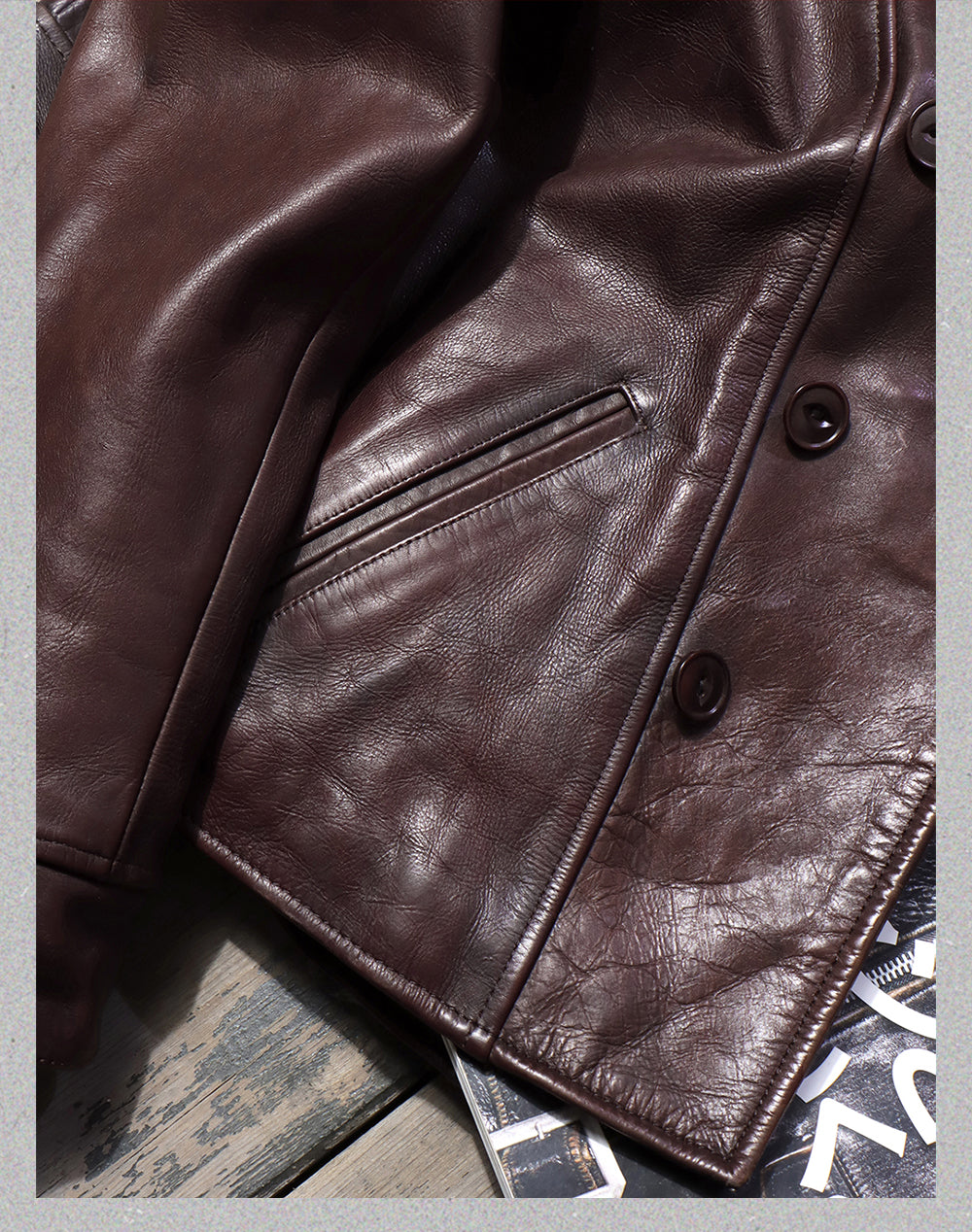 ヴィンテージ 復刻 カウレザー ダブルライダースジャケットM~4XL