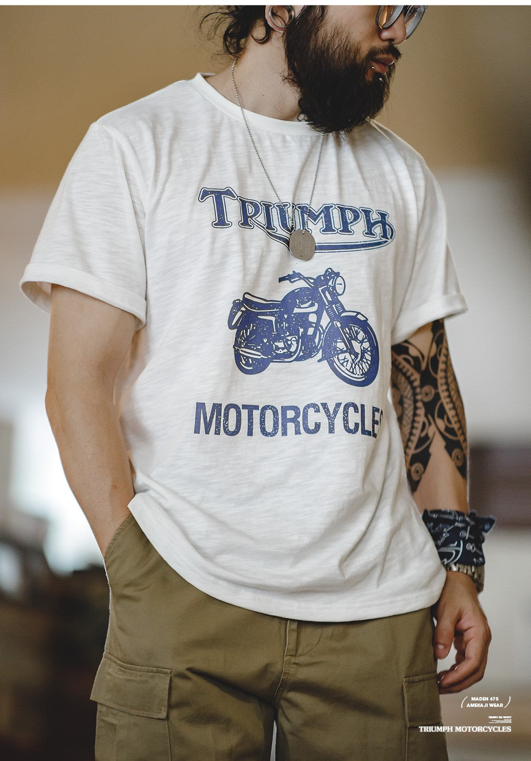 ◆TRIUMPHプリント Tシャツ◆S~2XL