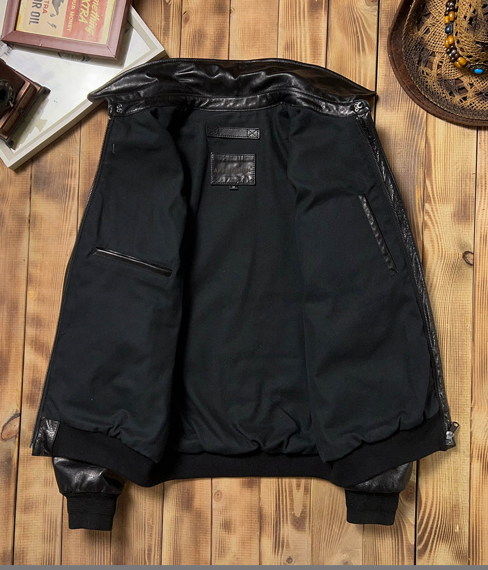 ◇◇ヴィンテージ復刻 オイルフィニッシュカウレザーA-2ジャケット◇◇M~5XL