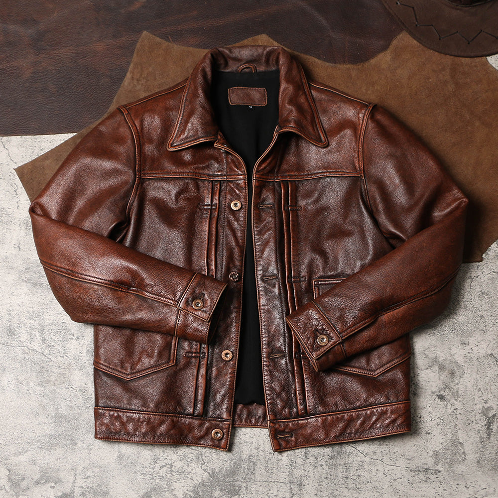 ★2nd型 507復刻モデル カウレザージャケット★ M~5XL