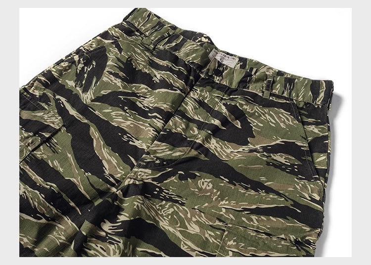 ◇60’sヴィンテージ復刻 9.5OZ コットンタイガーカモ ミリタリーパンツ◇S~2XL