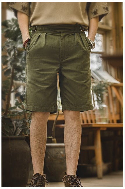 △ヴィンテージ復刻 絶品シルエット グルカショーツ▽カーキ/チノカラー S~2XL