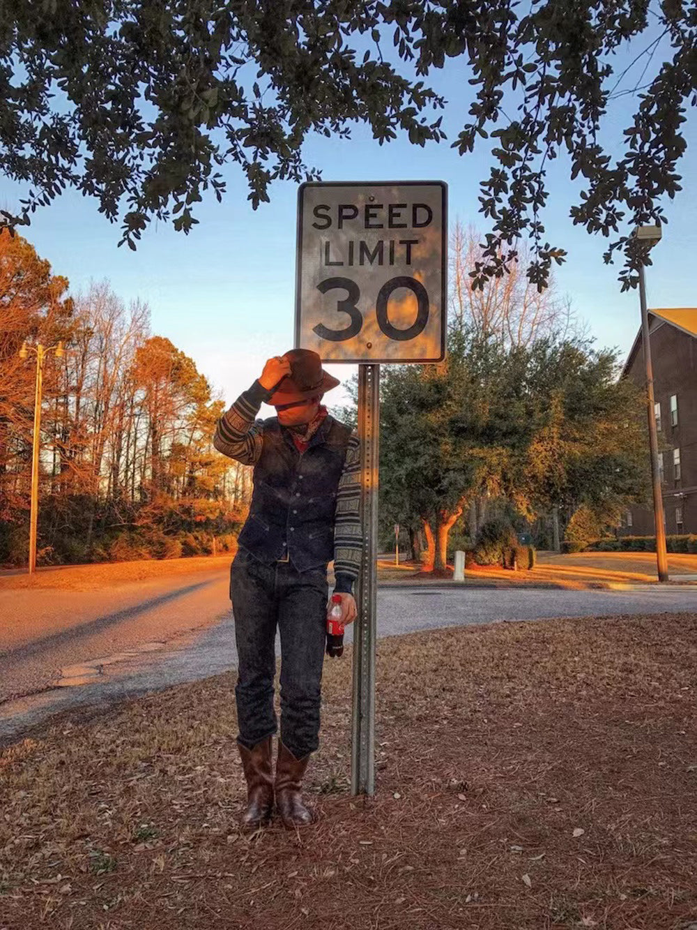 12OZ キャンバスコットン ウォッシュ加工ウエスタンベスト S~3XL