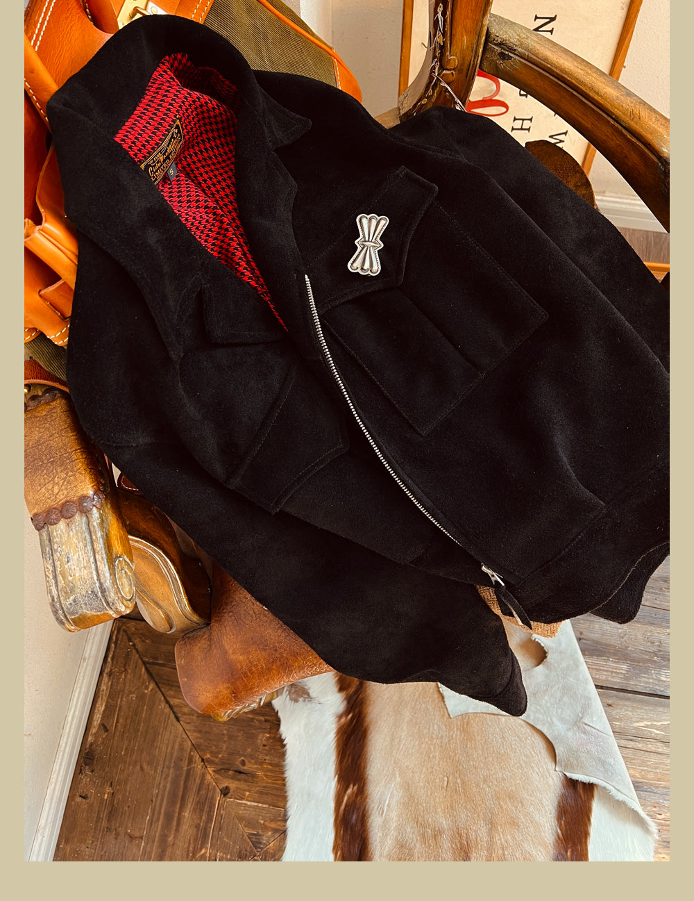 ▲ヴィンテージ復刻 スウェードレザーアイゼンハワー アイクジャケット▼S~3XL