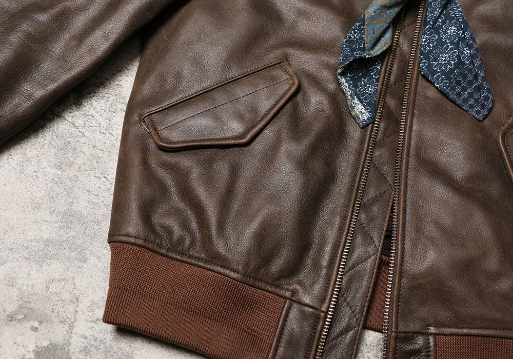 カウレザー MA-1 フライトジャケット M~5XL