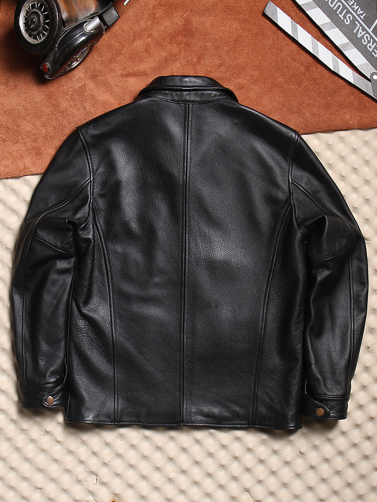 ▲カウレザー カーコート▼ M~4XL
