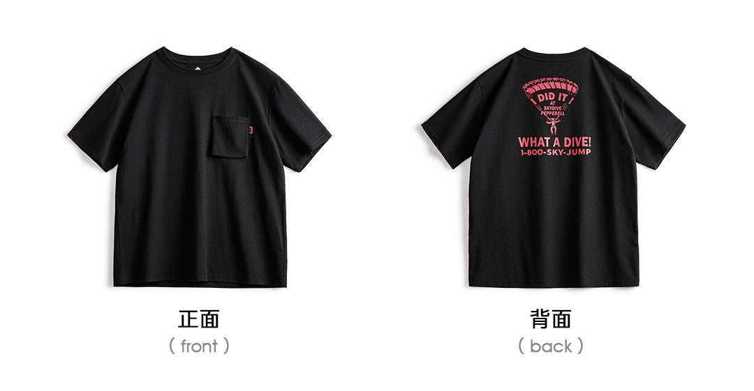 ◆SKYDIVINGプリントTシャツ◆S~3XL