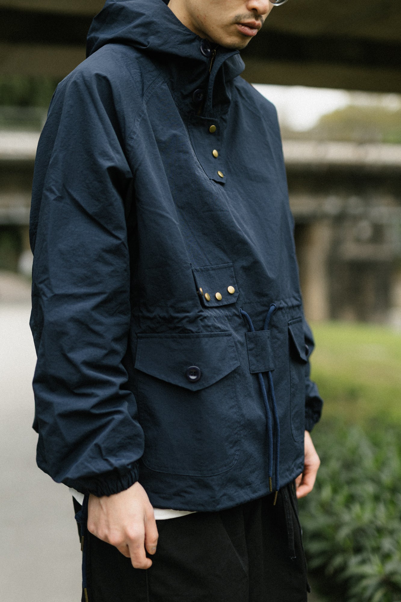 2色展開△ROYAL NAVY RAF復刻 modifiモデル コットンヘリンボーン スモックパーカー ▽