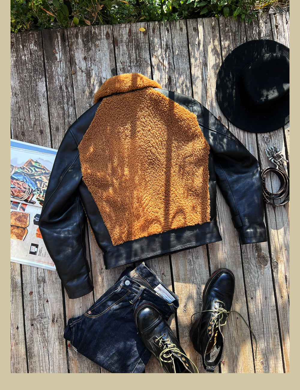 1930's ヴィンテージ復刻 ホースハイド GRIZZLY JACKET 熊ジャン