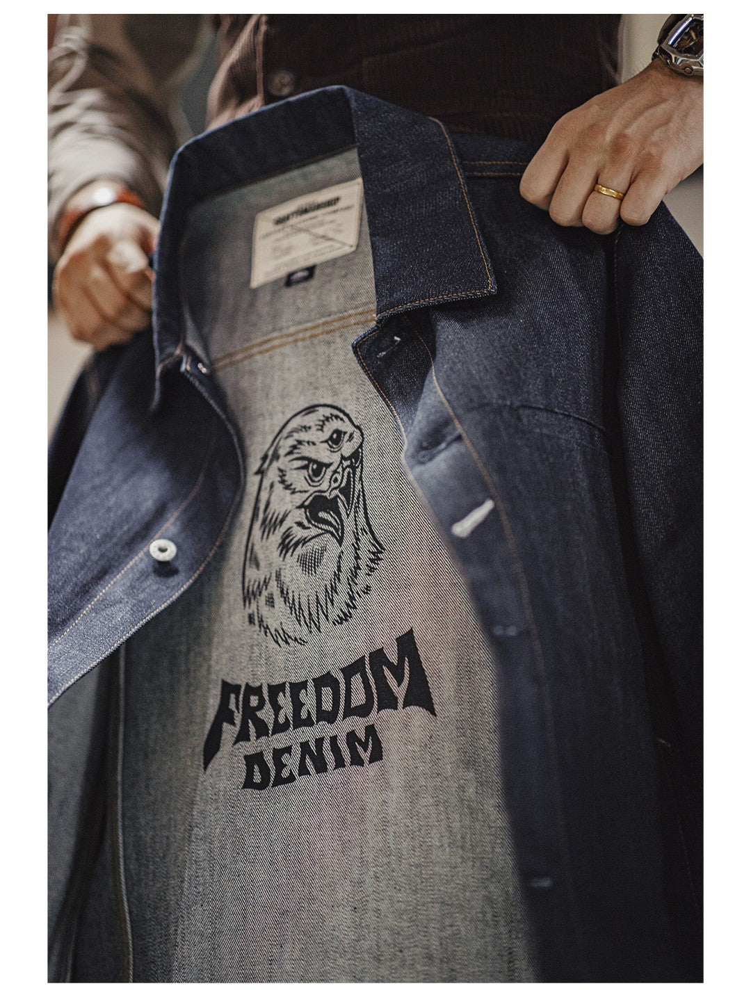 ▲16.5OZ しっかり厚みのドライデニムシンプルジャケット▼S~2XL