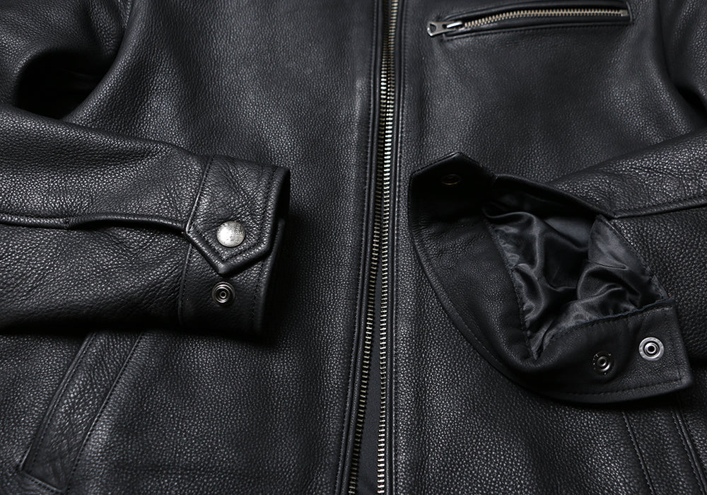 1930’s ヴィンテージ復刻型 カウレザー シングルライダース ジャケット M~5XL