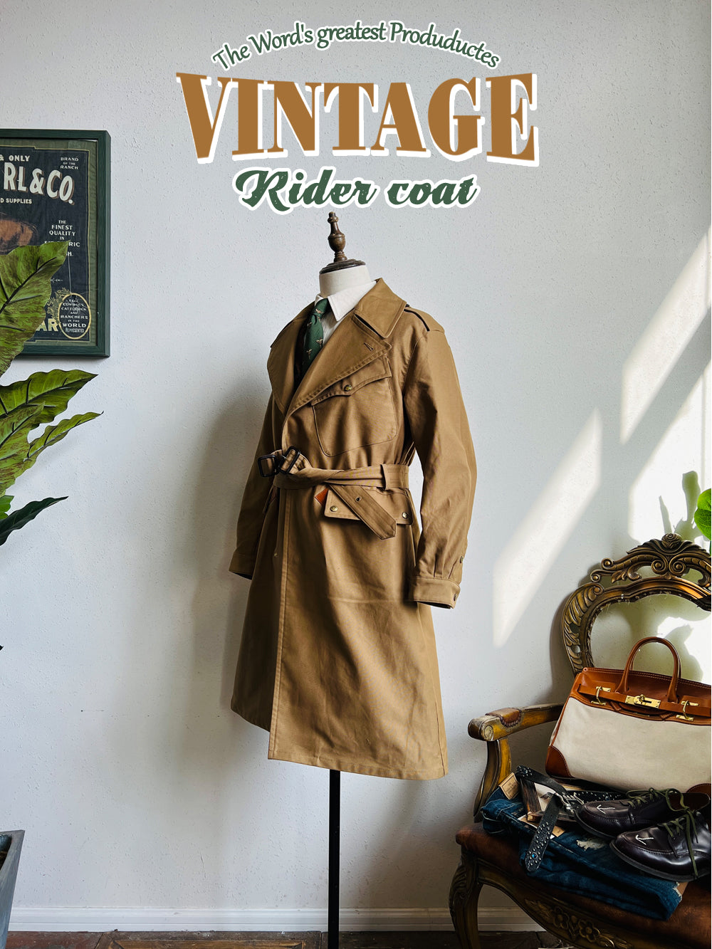 ◇ブリティッシュ ヴィンテージ復刻 ディスパッチ モーターサイクルコート◇S~3XL