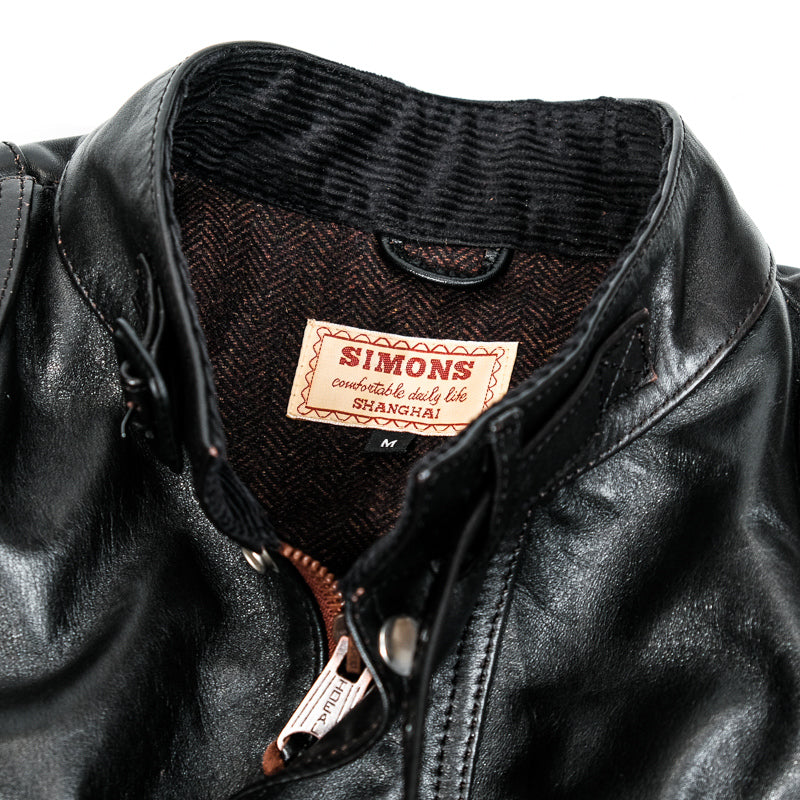 ▲細部のディテールまで完璧な拘り カウレザー ライダースジャケット▼ S~3XL