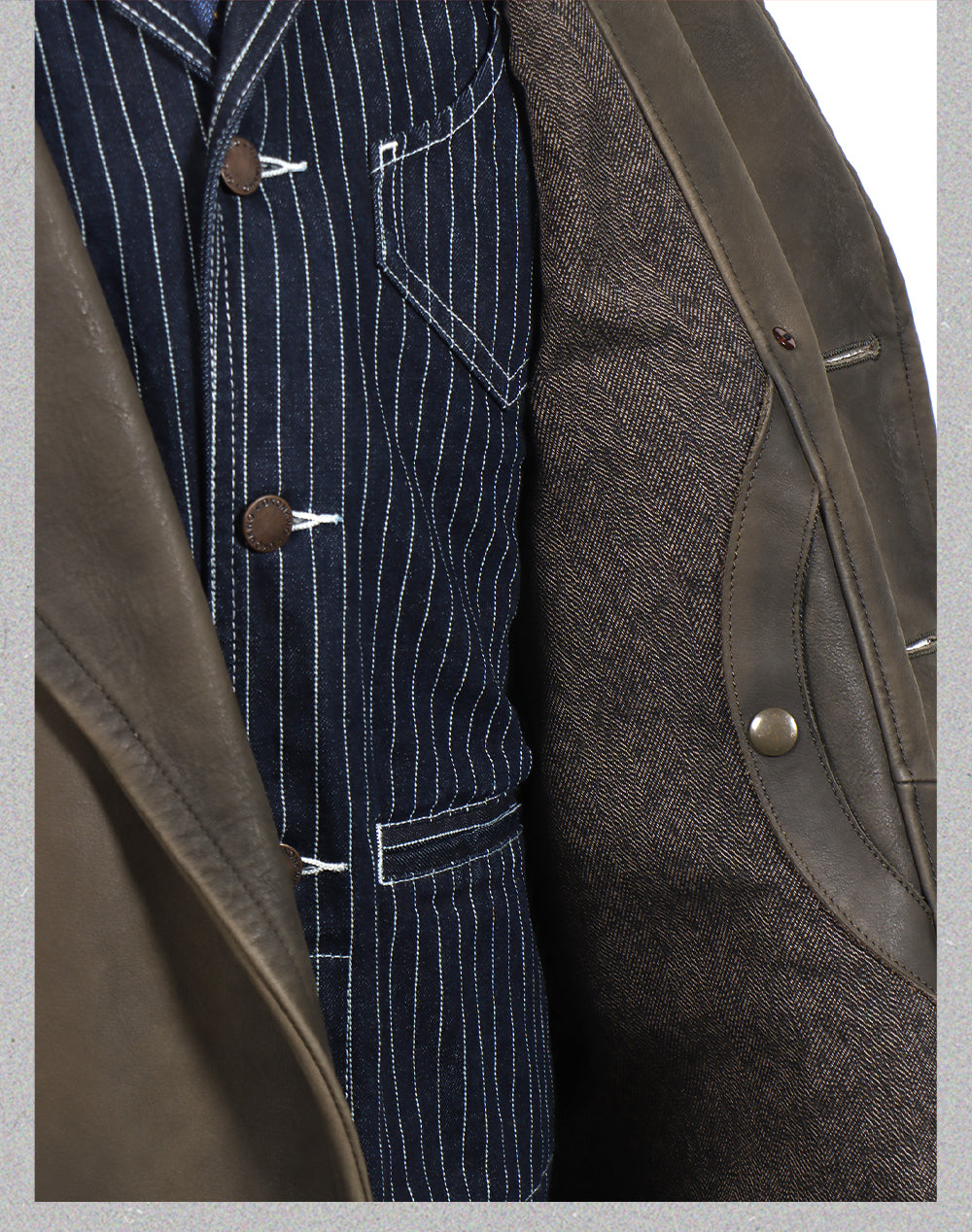 絶妙なヴィンテージ加工▲2.0mm厚 Pコート▼L~3XL