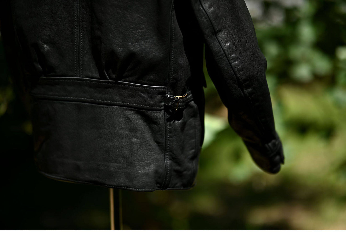 ◆上質カウレザー フロントジップカーコート◆M~3XL