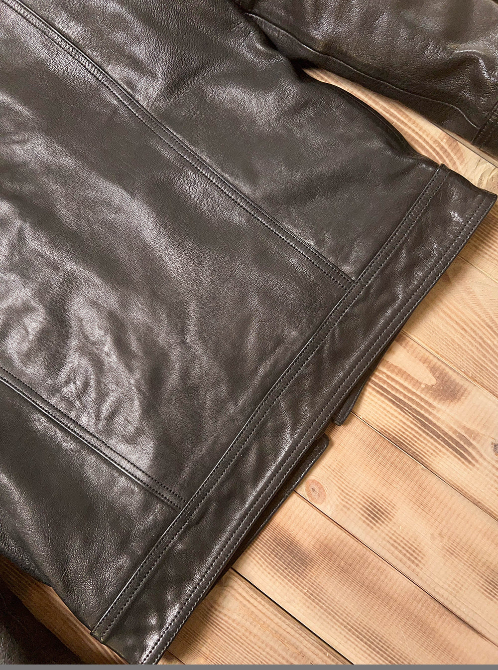 SALEプライス★VINTAGE復刻デザイン 植物タンニンなめし ゴートレザー シングルライダースジャケット★M~5XL
