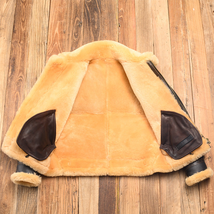 ◇オーストラリア産ムートン B-3フライトジャケット◇M~3XL