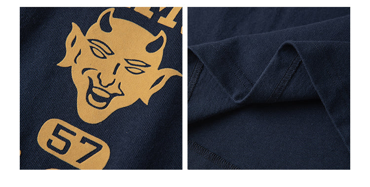 2色展開◆色味、プリントの雰囲気もGOOD◆ヴィンテージ復刻 RICHMOND REDDEVILS プリント Tシャツ◆S~2XL