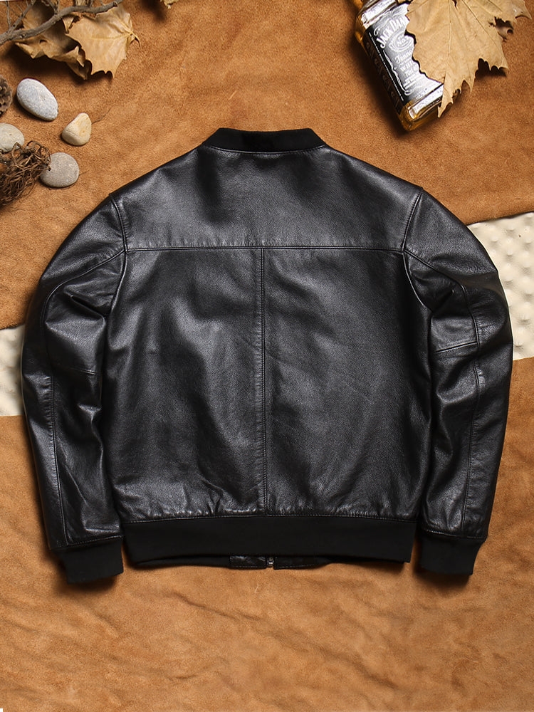 昨シーズン物売り切りセール★シープレザー ブルゾン★S~6XL
