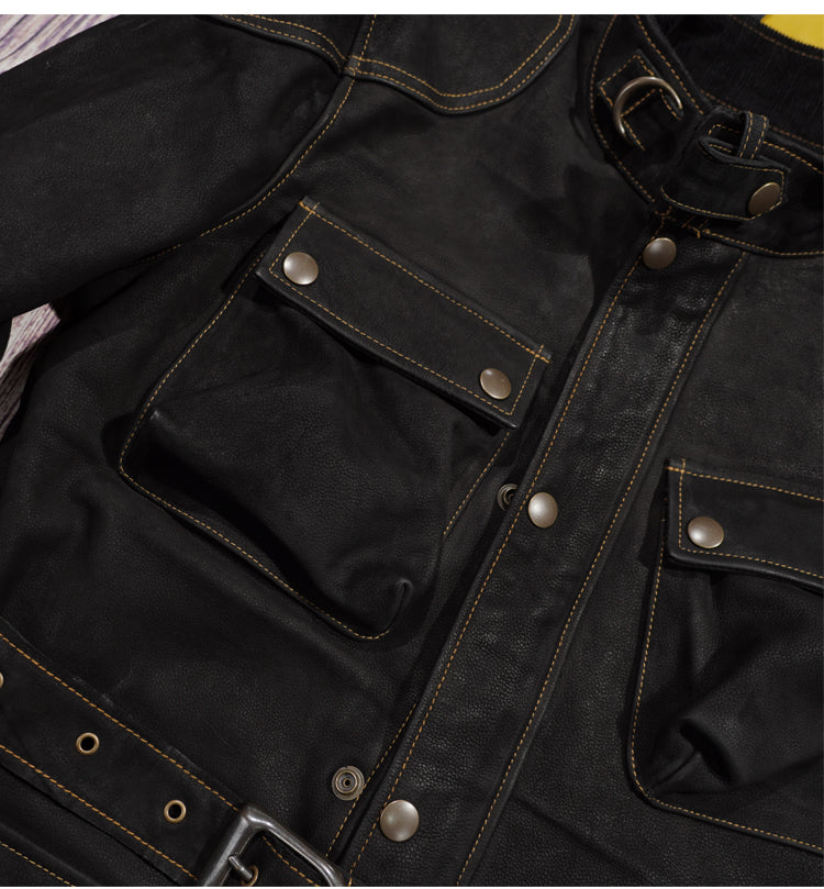 ▲細部のディテールまで完璧な拘り ヌバックレザー ライダースジャケット▼S~4XL