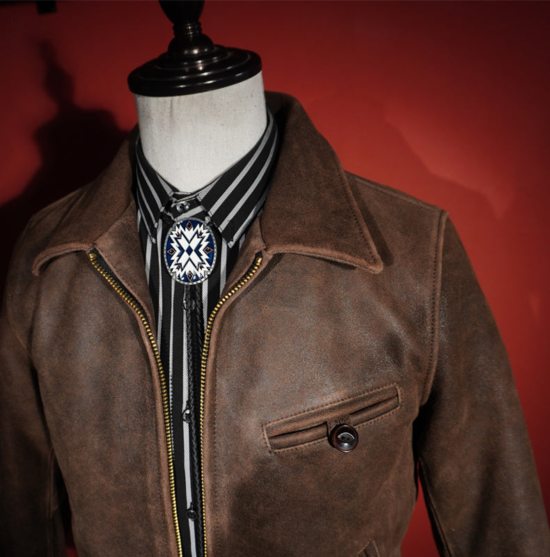 1940's VINTAGE復刻 日本産ゴートレザー使用 スポーツジャケット S~3XL