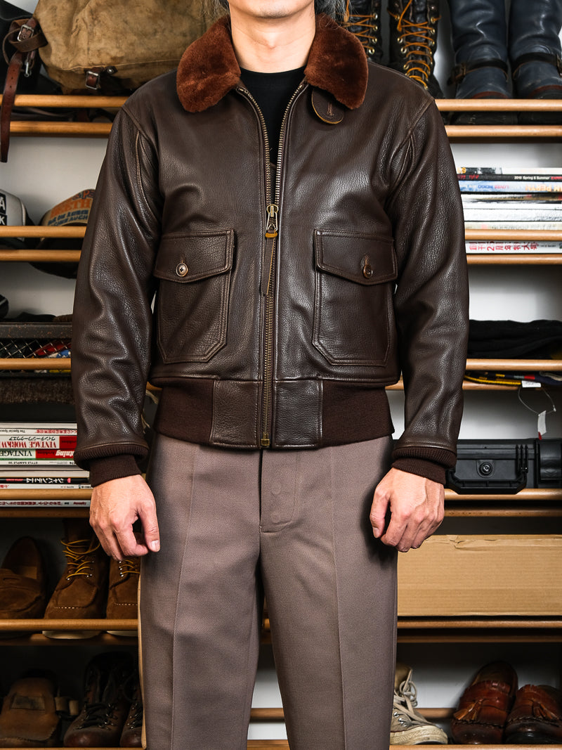 △ヴィンテージ復刻 ゴートレザー G-1ジャケット▽S~3XL