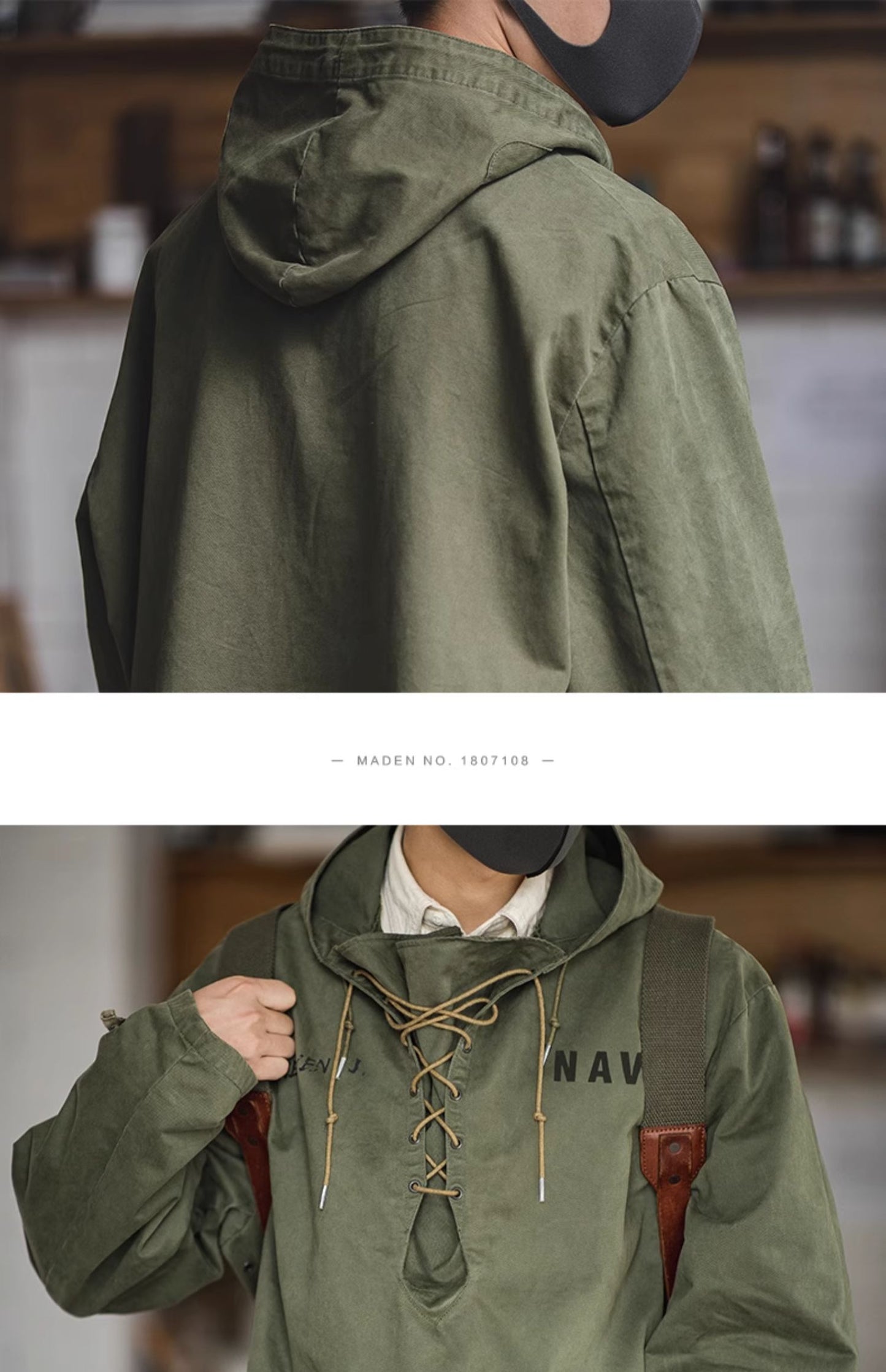 ◇アメリカ海軍 USNレインパーカー ミリタリー レースアップ パーカー◇S~2XL