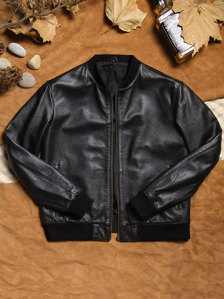 昨シーズン物売り切りセール★シープレザー ブルゾン★S~6XL