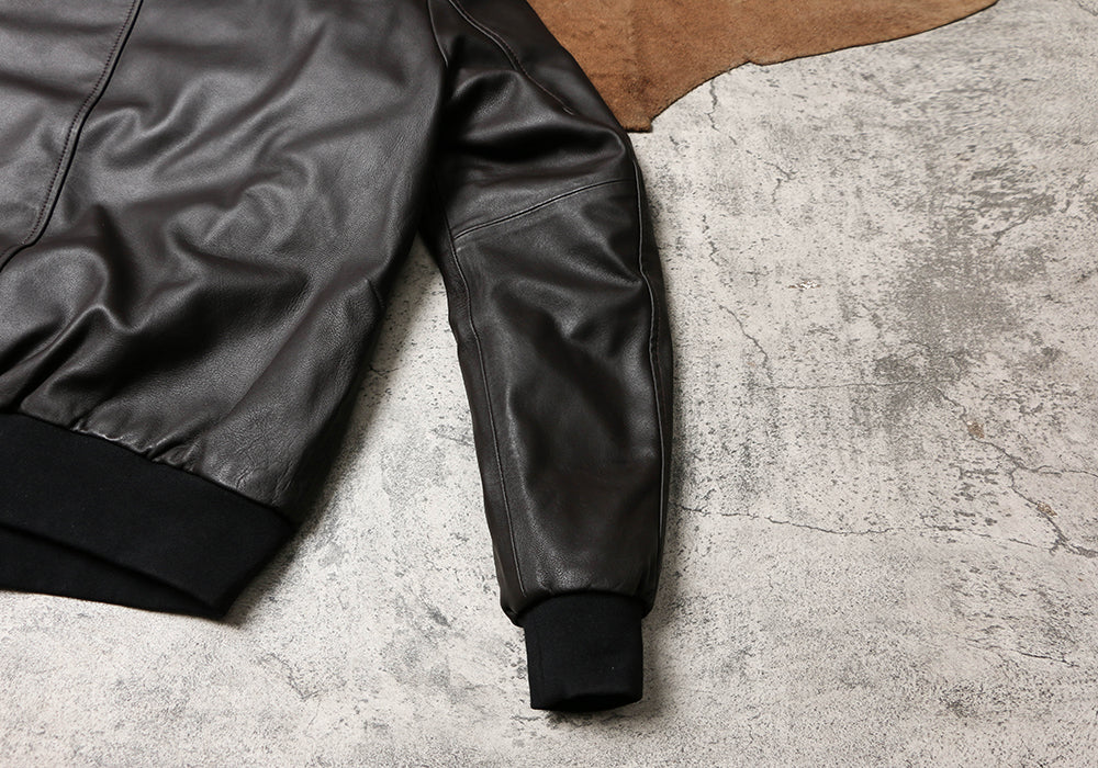 昨シーズン物売り切りセール◇グレーダックダウン使用◇シープレザー ダウンブルゾン◇ L~2XL