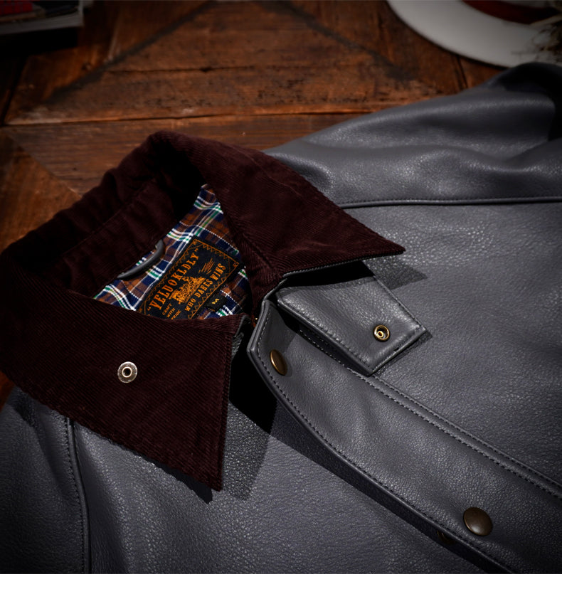▲細部のディテールまで完璧な拘り▲ドイツ産カウレザー ジャケット▼S~4XL