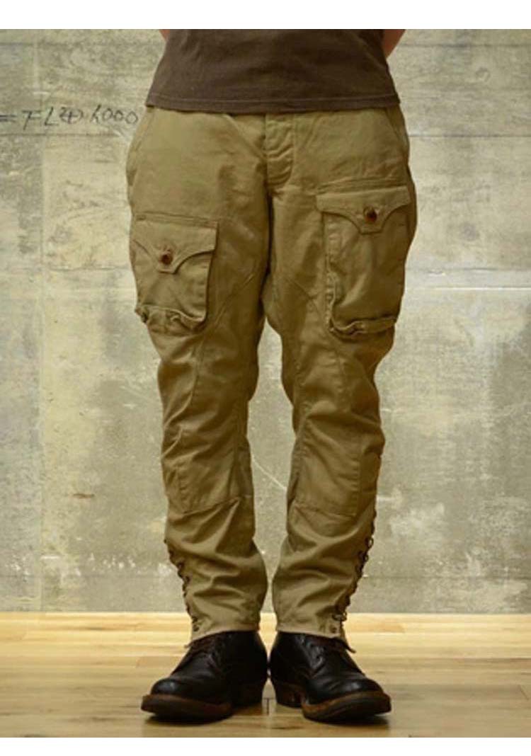 ◇ユーロヴィンテージデザインしっかりコットン ジョッパーズパンツ◇S~3XL
